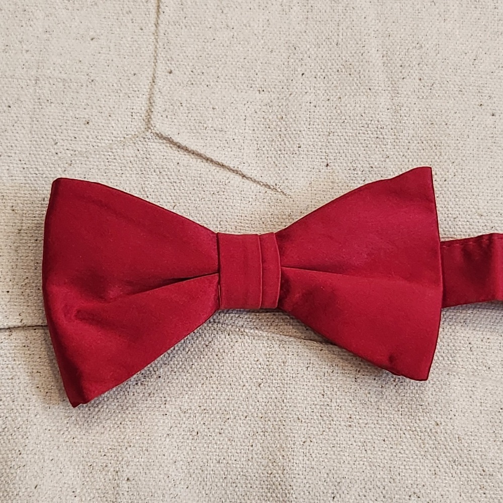 Pronto Uomo Mens Red Bow Tie 100% Silk Adjustable Formal Wedding Tuxedo